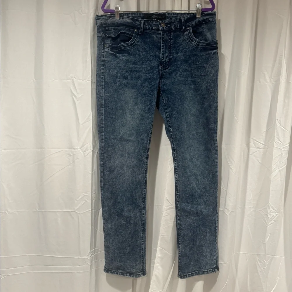 Rocawear Men's Dark Blue Straight Jeans